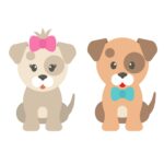 Charming Pups with Bows