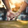 Holding Hands at Sunset