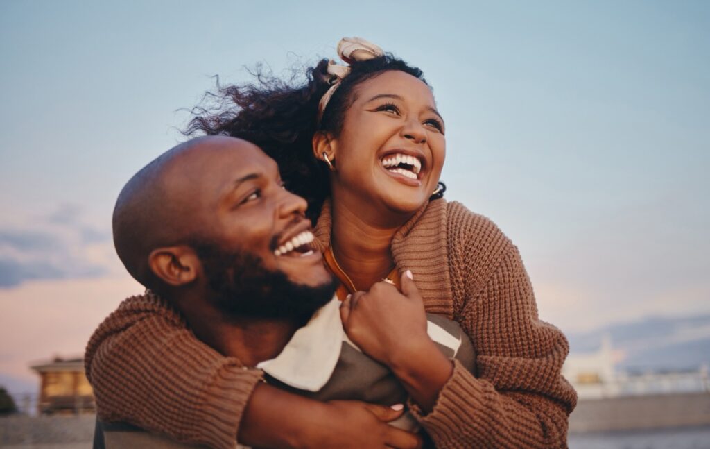 Joyful Moments at Sunset